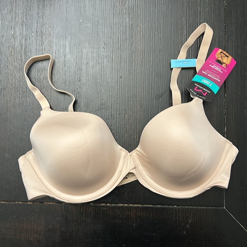 Maidenform Women's One Fab Fit Modern Demi Underwire T-Shirt Bra Beige 34C 2368 - Picture 6 of 9
